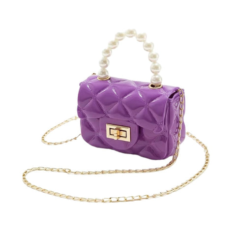 Women's Fashion Design Pearl Handle Gold Chain Handbag for All Occasions