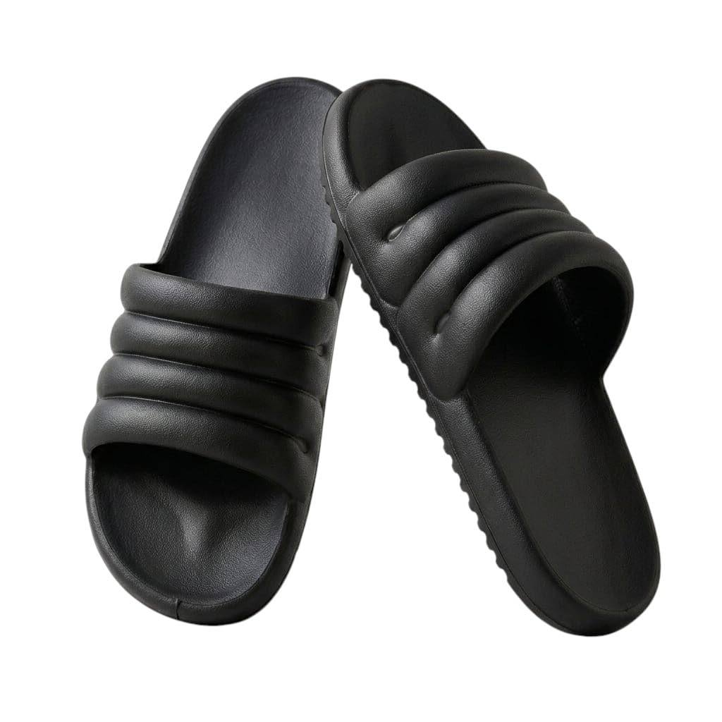Romba Sport Men's Comfort Slippers - Lightweight Flexible Platform Non-Slip Slippers - Suitable for Home, Bathroom, Beach and Everyday Use