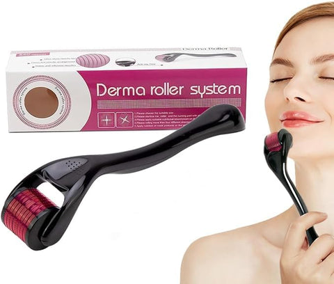 Derma Roller, 540 Needle Cross-Line Derma Roller for Anti-Aging Skin Regeneration, Start Enjoying the Benefits of Younger, Looking Skin Today, size: DRS150 (1.5 mm)