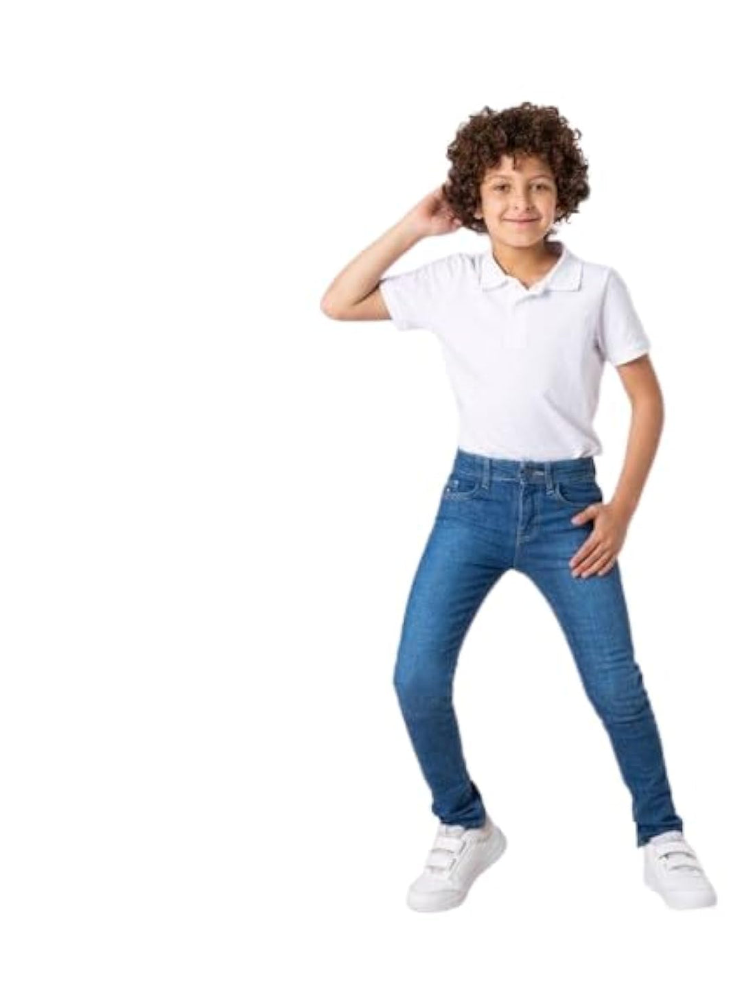 A&B Boys Police Jeans 8 Years Blue Medium