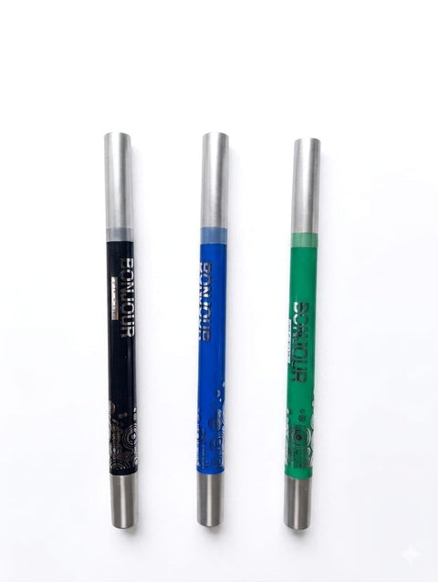 Eyeliner Pencils, Three Colors Black, Blue and Green, Kohl Eye Pencil