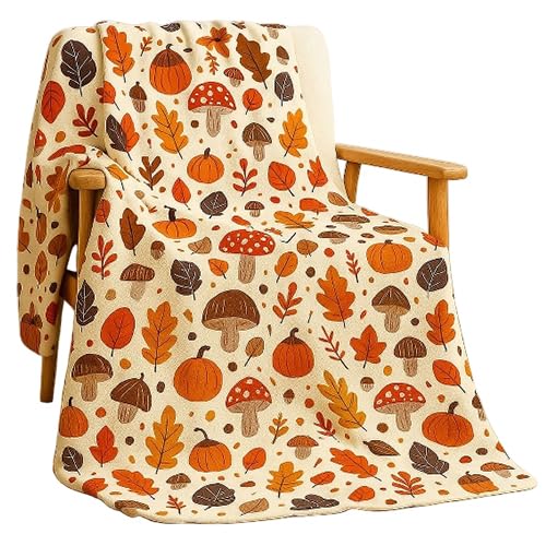 Snooze, Double face Light blanket, 180 * 220 cm, Pumpkin design