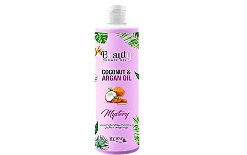 Shower Gel Beauty Moisturizing Body Shower Gel Coconut Oil & Argan 500ml (Mistri)