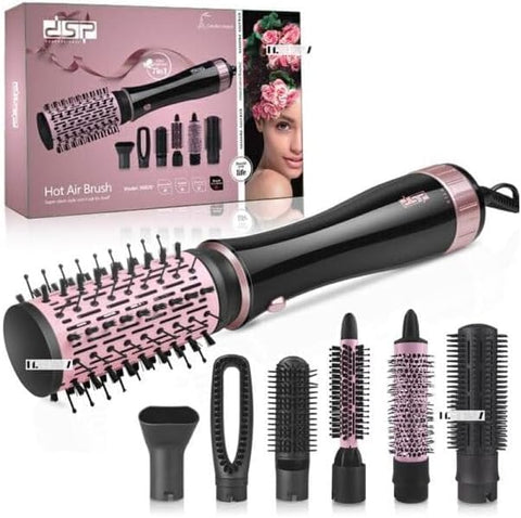 Hair Styling Brush and Hair Dryer 1000W Black