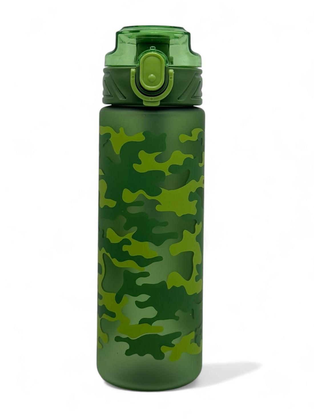 QSHOPLeakproof Motivational Sports Water Bottle Portable Drinking Bottle Fashion Durable Gym Fitness Water Bottle with Carrying Strap BPA Free (850ml) (Green)