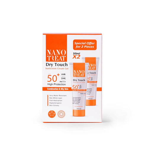 Nano Treat Sunscreen Dry Touch Spf 50+ Hydrating Gel Cream 50 Ml (1+1)