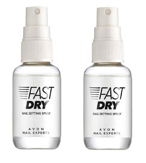 Pack of 2 Avon Nail Experts Fast Dry Nail Setting Spray - 60 seconds to touch dry - 2 x 50ml