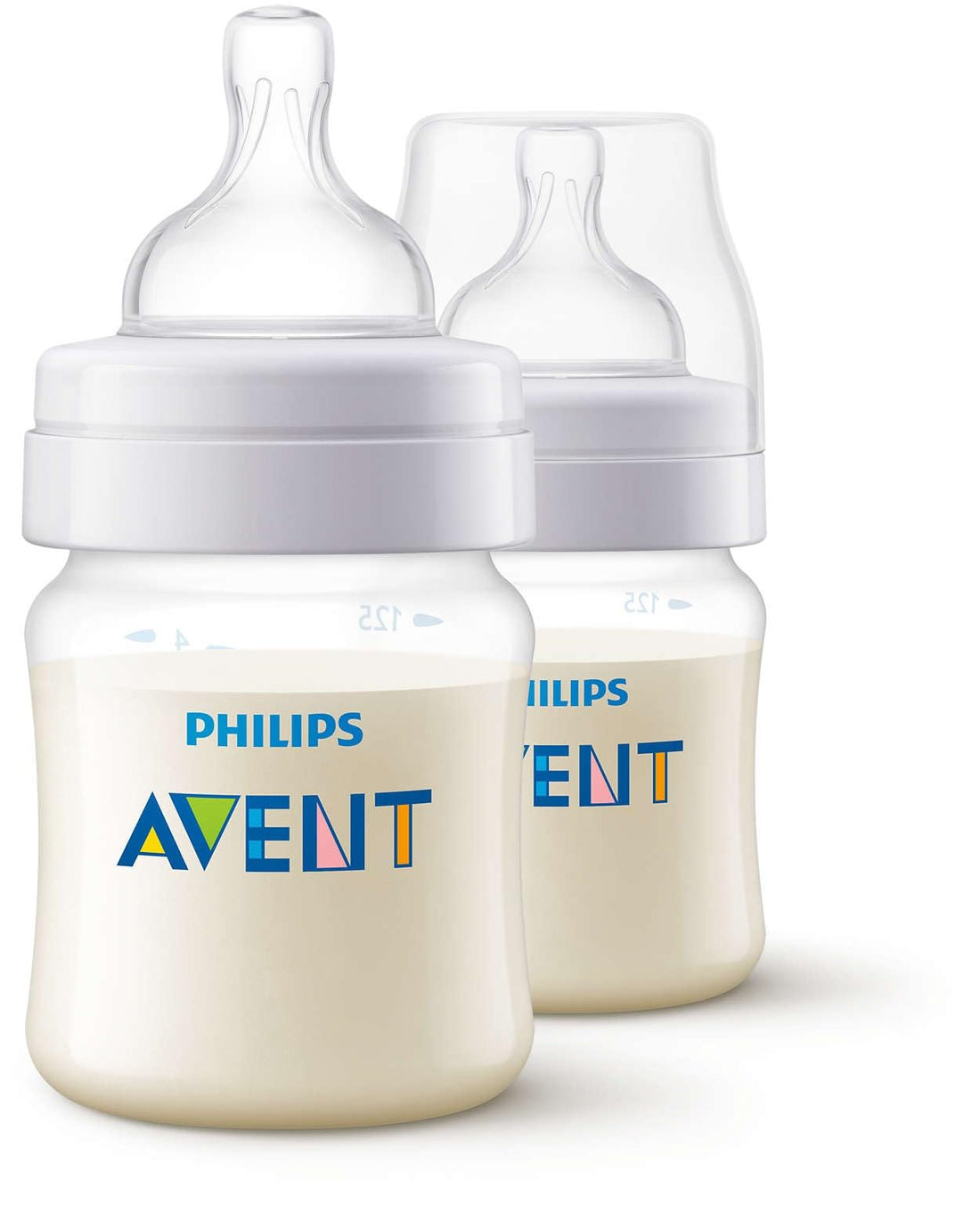 Philips Avent Anti-Colic Baby Bottle 2-Pieces, 125 ml Capacity