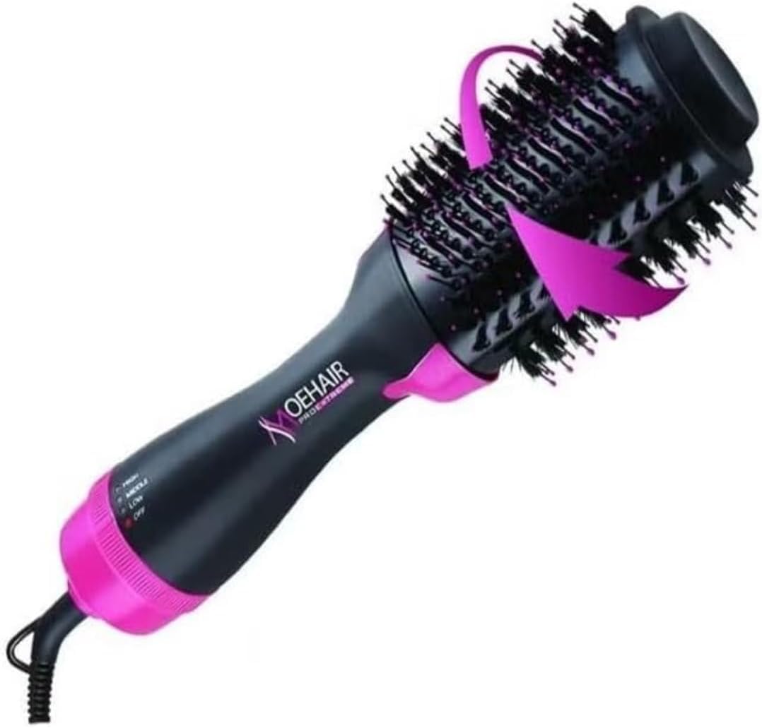 Mohair One Step Electric Hair Dryer & Styler Brush – 1200 Watts, 3 in 1 for Perfect Drying, Straightening, and Styling!