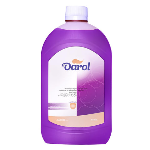 Darol Multipurpose Liquid Antiseptic & Disinfectant 500ml | Household Cleaning, Personal Care, Long-Lasting Protection, Fresh Lavender Scent