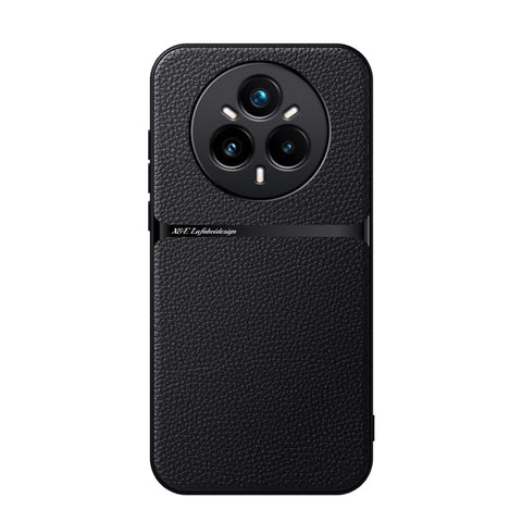 Phone Case Cover Leather TPU Back Case Cover shock resistant Compatible with Realme 14 Pro Plus (Black)