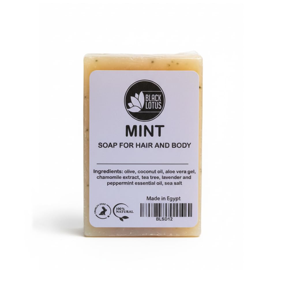 Black Lotus Mint Soap for Hair & Body 90G