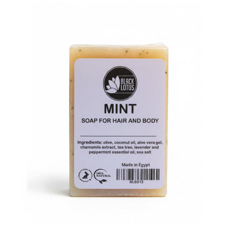 Black Lotus Mint Soap for Hair & Body 90G