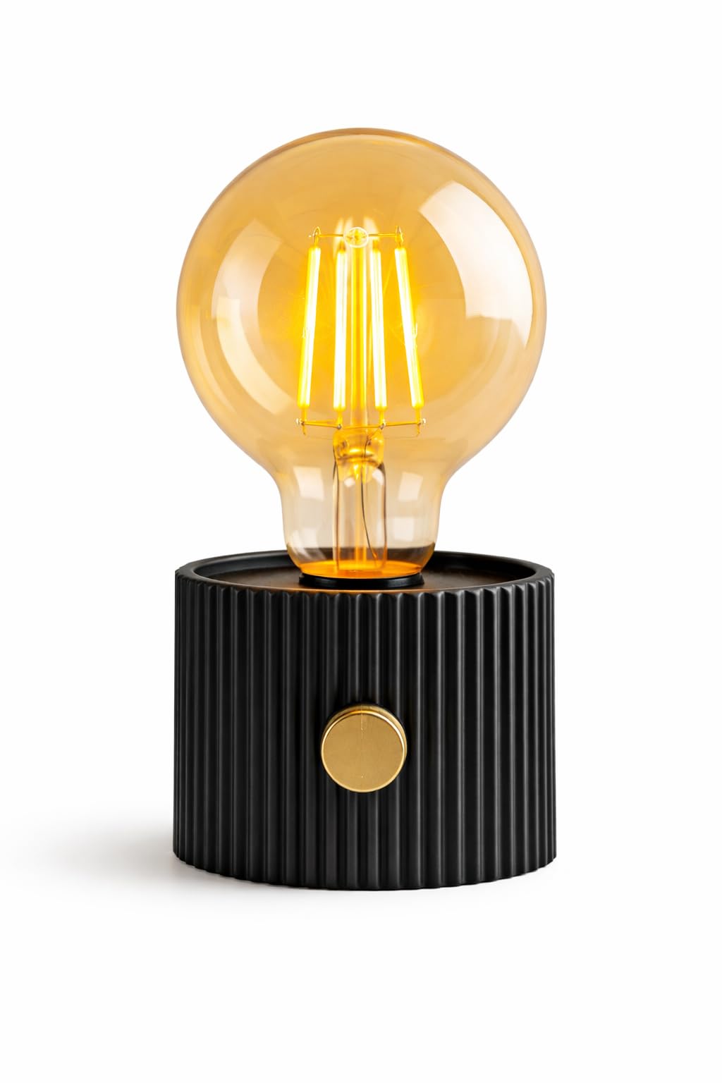 Decorative LED Desk Lamp with Warm Light – Elegant Table Lamp for Bedroom, Reception, Office – Modern Classic Design with Luxury Touch – Perfect for Reading, Relaxing and Gifting (Black)