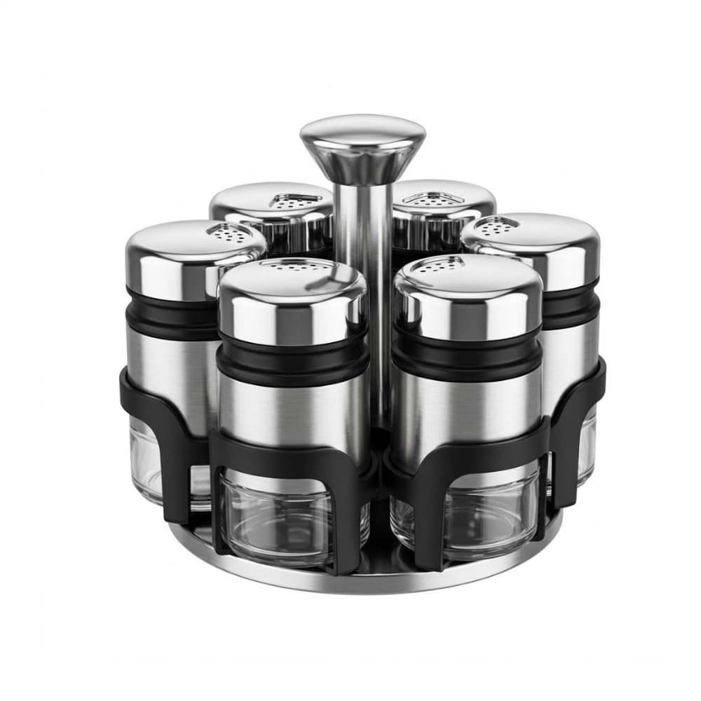 Rotating Spice Rack Set with 6 Jars - MC-A1-504
