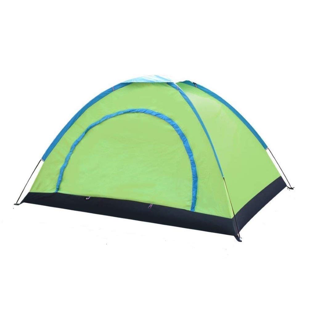 IRIS Polyester UV Protection Waterproof and Portable Outdoor Camping Tent for 10 Persons (Green+Blue)