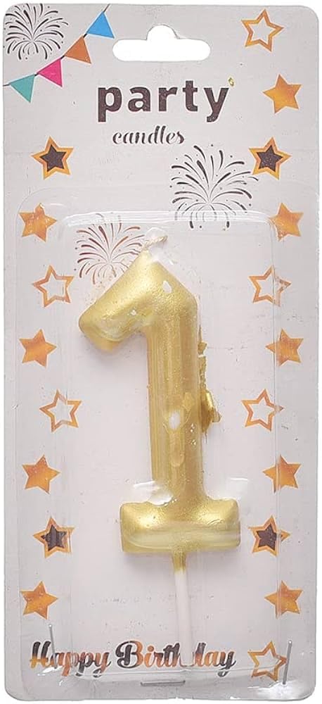 Number One Birthday Candle Numbers