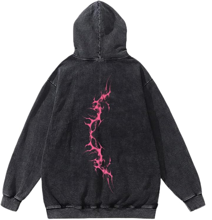 Crack of Chaos Hoodie washed Back