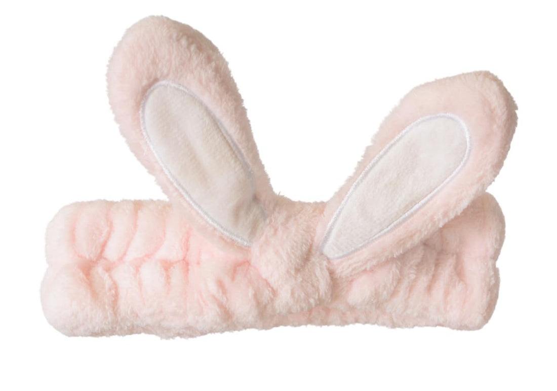 Daphne Elastic Wide Hairband With Rabbit Ears Design For Girls - Pastel Pink