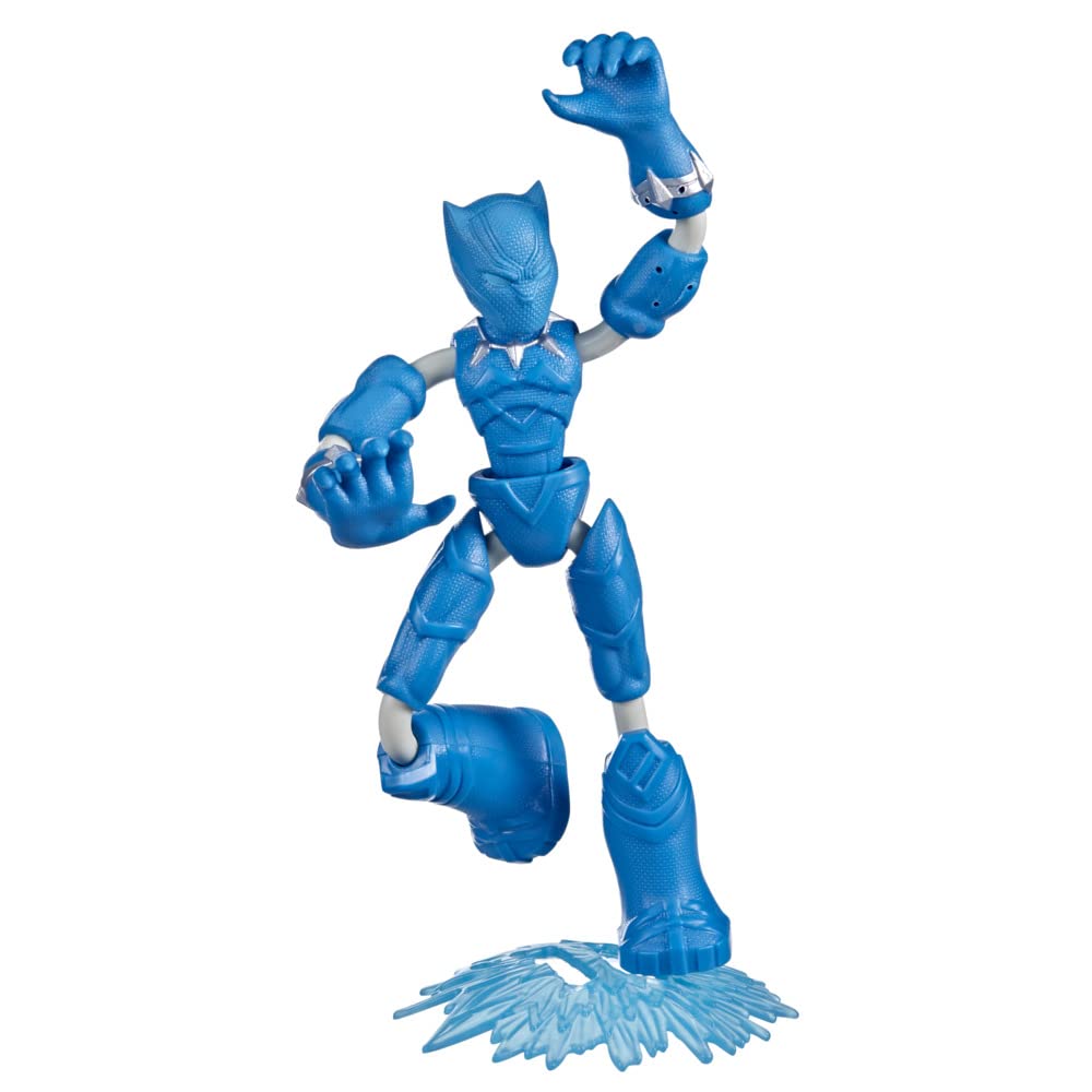 Hasbro Avengers Marvel Bend and Flex Missions Black Panther Ice Mission Action Figure, 6-Inch-Scale Bendable Toy, Toys for Kids Ages 4 and Up