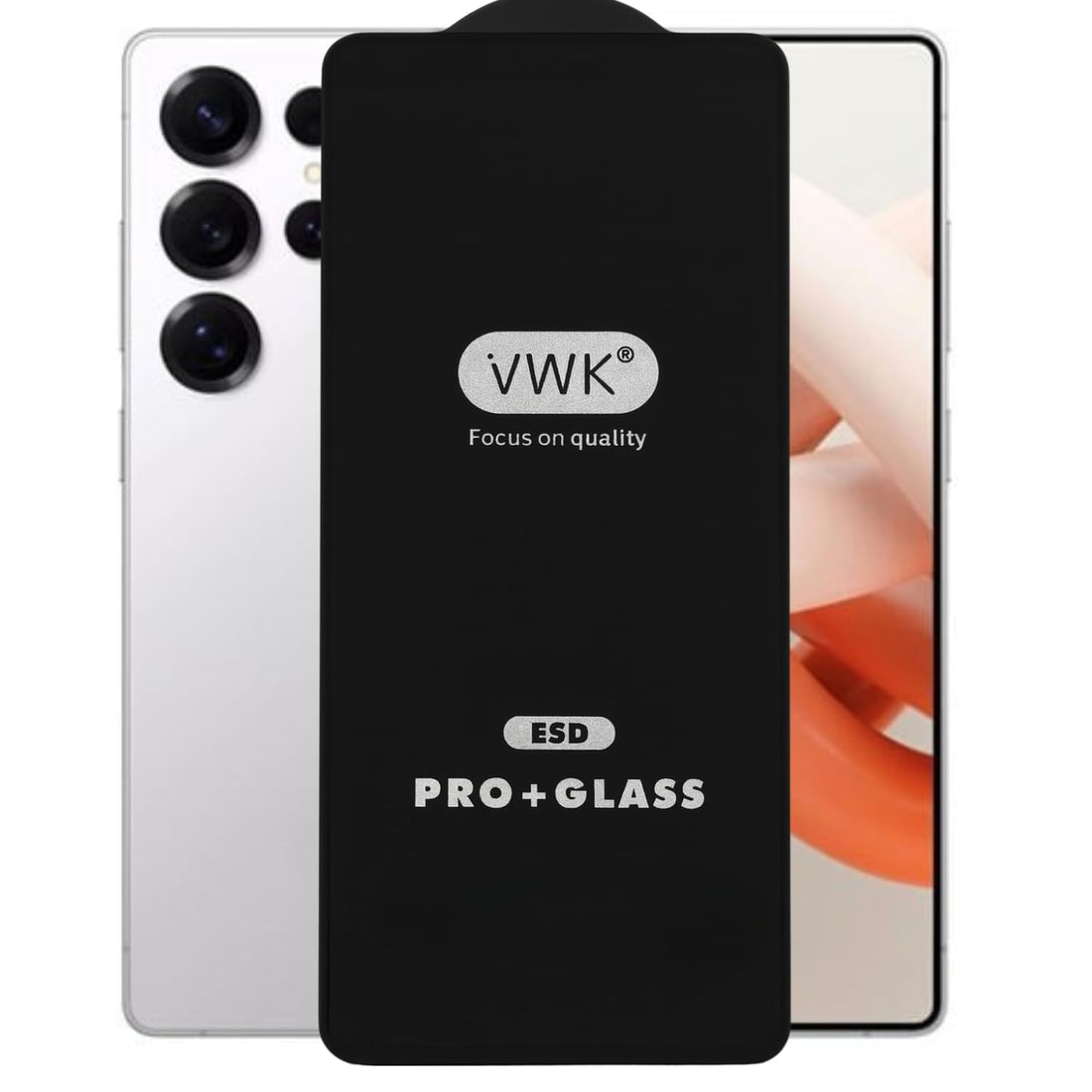 Tempered Glass Screen Protector Compatible with Galaxy S25 Ultra – HD Clear, Anti-Scratch, Bubble-Free Installation