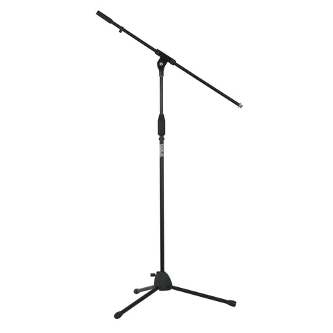 Rok-It Standard Fixed Boom Arm Microphone Stand with Height Adjustable Tripod Base, 40" to 67" (RI-MICTP-FBM)