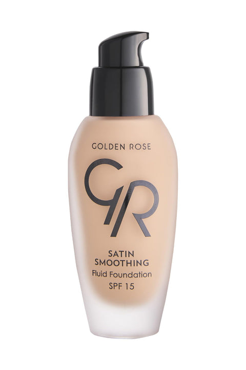 Satin Smoothing Fluid Foundation by Golden Rose With Vitamin E,Color beige No23