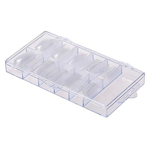 100Pcs Acrylic False Fake Nail-clear