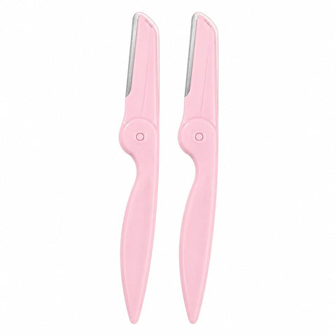 Eyebrow Razors Facial Hair Razors Folding Stainless Steel Razor Trimmer Trimmer for Women (2 Pieces)