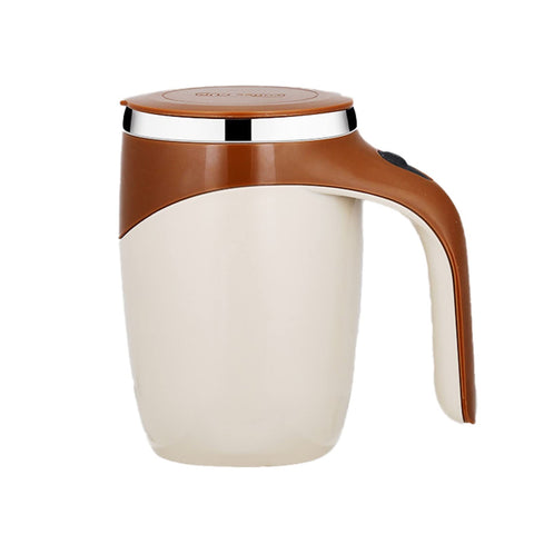 Self Stirring Coffee Mug Auto Magnetic Stirring Coffee Cup, 13oz/380ml Auto Self Mixing Stainless Steel Cup, Travel Office Mixer Cup for Tea, Coffee, Milk(Not Include Battery) Coffee