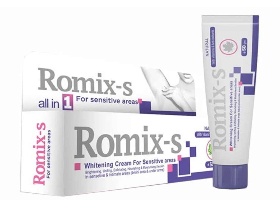 (Romix - S) Whitening Sensitive Areas Cream " Underarm & Bikini Area " Natural 50 gm - ALsafwa Pharmacy
