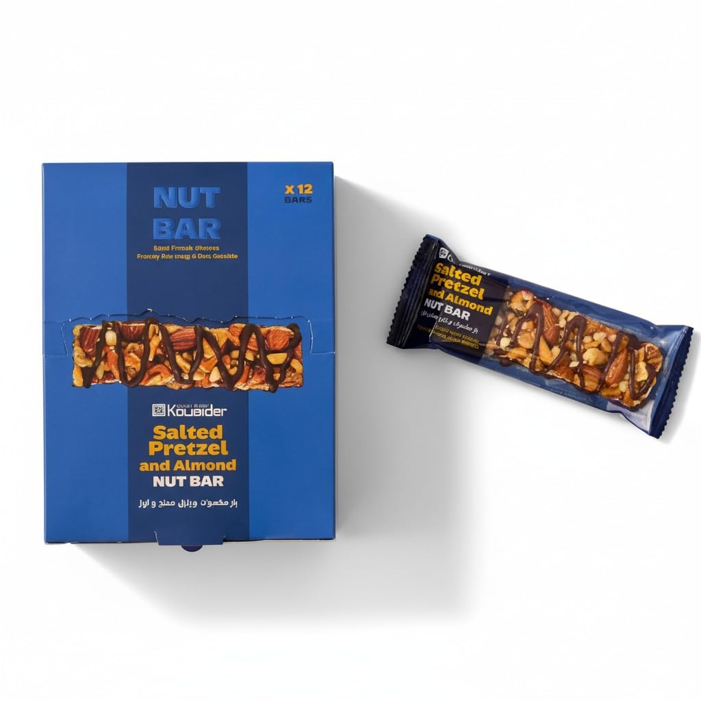 KOUEIDER PROTEIN NUT BAR PRETZEL & ALMOND X 12