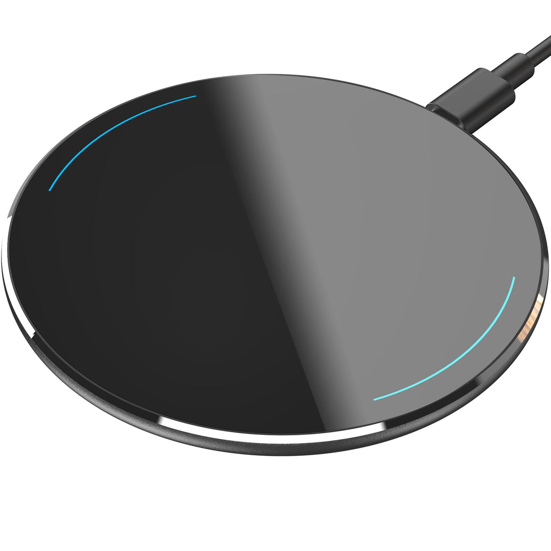 TOZO W1 Wireless Charger, 10W Qi Certified Fast Charging Pad with Aviation Aluminum Computer Numeric Control Technology, Compatible with iPhone 14 13, Samsung Galaxy Series