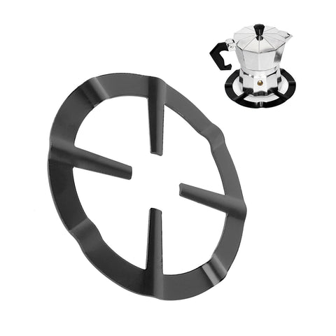 Bukela Cast Iron Work Stand Heavy Duty Reducer Ring Holder Base Trivet for Moka Expresso Coffee Extender for Coffee Pots Pots Pans Multi-Function Trivets Kitchen Supplies Accessories