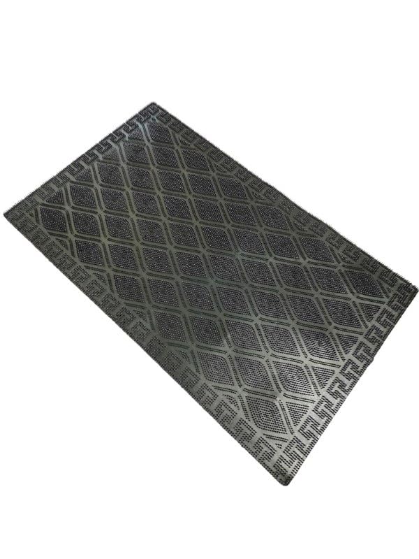 Spaceshoop Geometric Doormat, Large Shoe Scraper, All Weather Entrance Mat, Entryway Rug, Garden Patio Quick-Drying Carpet (75 * 45 cm), Purple