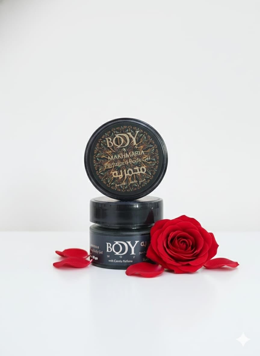 BLOB BODY Makhmarya & Hair Fragrance Lotion - Alcohol Free - Gel Wax Texture - Moisturizing & Holding - Assorted Scents (Black, 100ml)