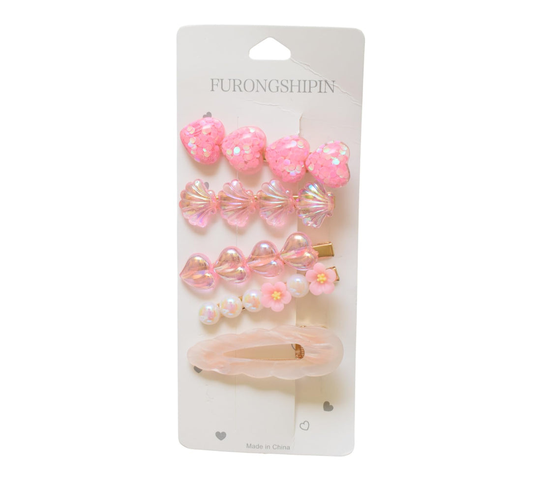 Daphne 4-Piece Girls' Hair Clip Set - Multicolor - 1801