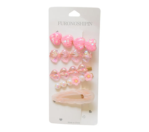 Daphne 4-Piece Girls' Hair Clip Set - Multicolor - 1801