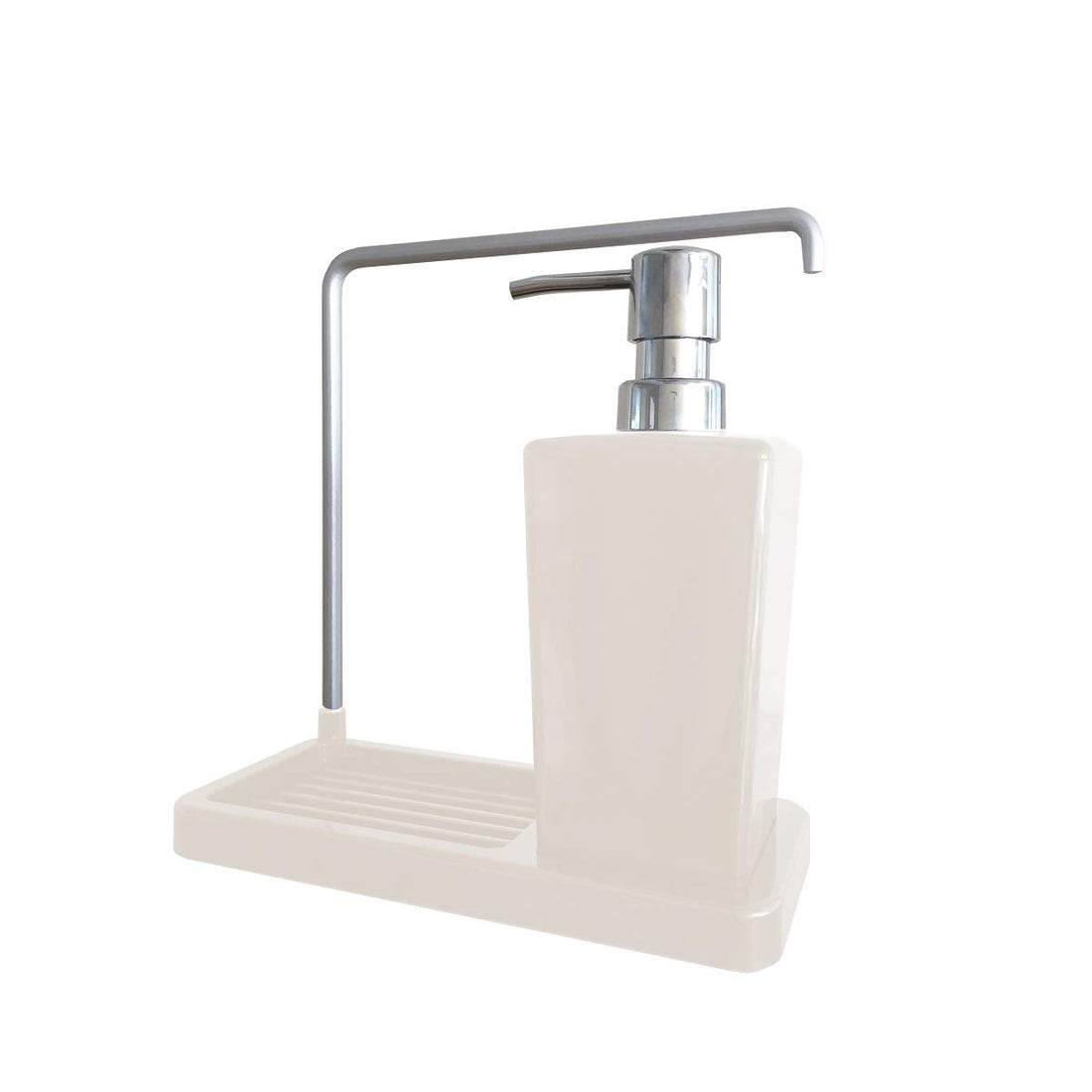 Primanova M-E56-09 Luna Kitchen Soap Dispenser, 420 ml Container, 21 x 10 x 20 cm, Beige