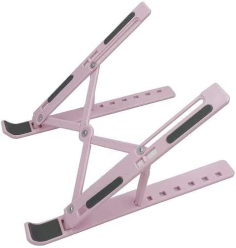 Plastic Foldable Adjustable Multi-Position Tablet Holder Laptop Stand Compatible with iPad, Tablets and Laptop