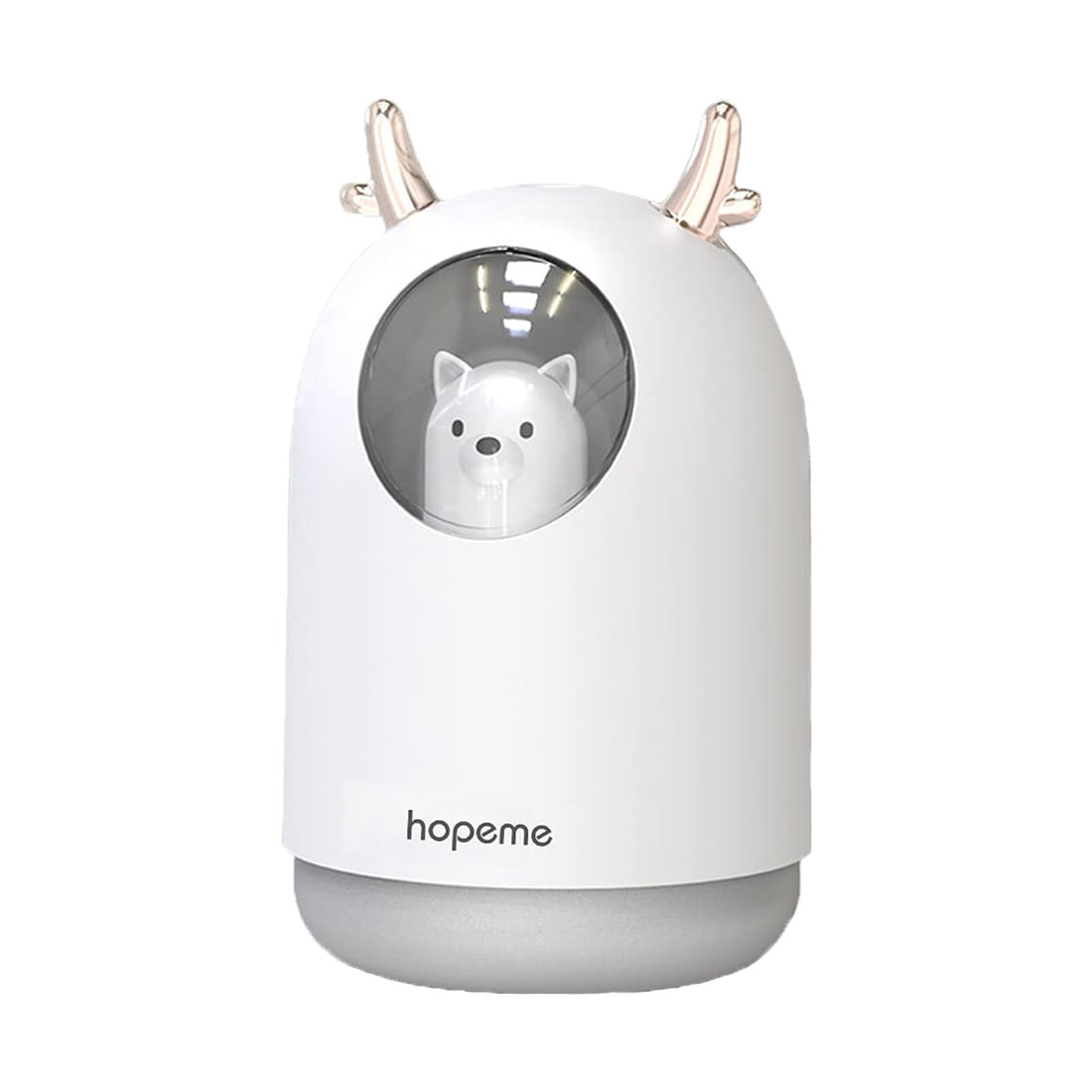 Cool Mist USB Humidifier with Adjustable Mist Mode, 300ml Water Tank Lasts Up to 10 Hours, 7 Color LED Lights Changing, Waterless Auto Shut-off for Bedroom, Home, Office (White)…