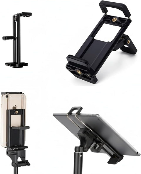 Universal Phone & Tablet Tripod Adapter – 360° Rotating For Any Mobile & Tablet Mount, for Selfie, Vlogging & Photography