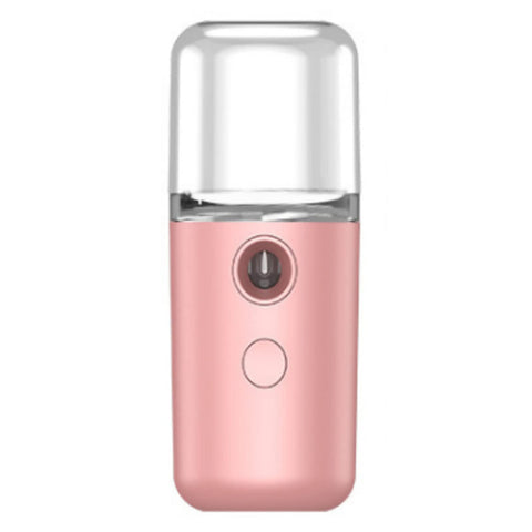 Nano Mist Sprayer, Nano Steamer Mist Spray Mini Face Humidifier Portable Sprayer USB Rechargeable Handy Skin Care Machine Portable Mister (Roseate)