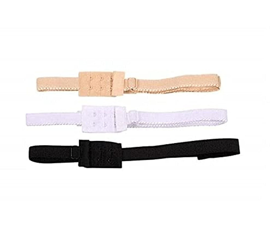 3PCS Low Back Backless Bra Strap Adapter Converter Fully Adjustable Extender Hook
