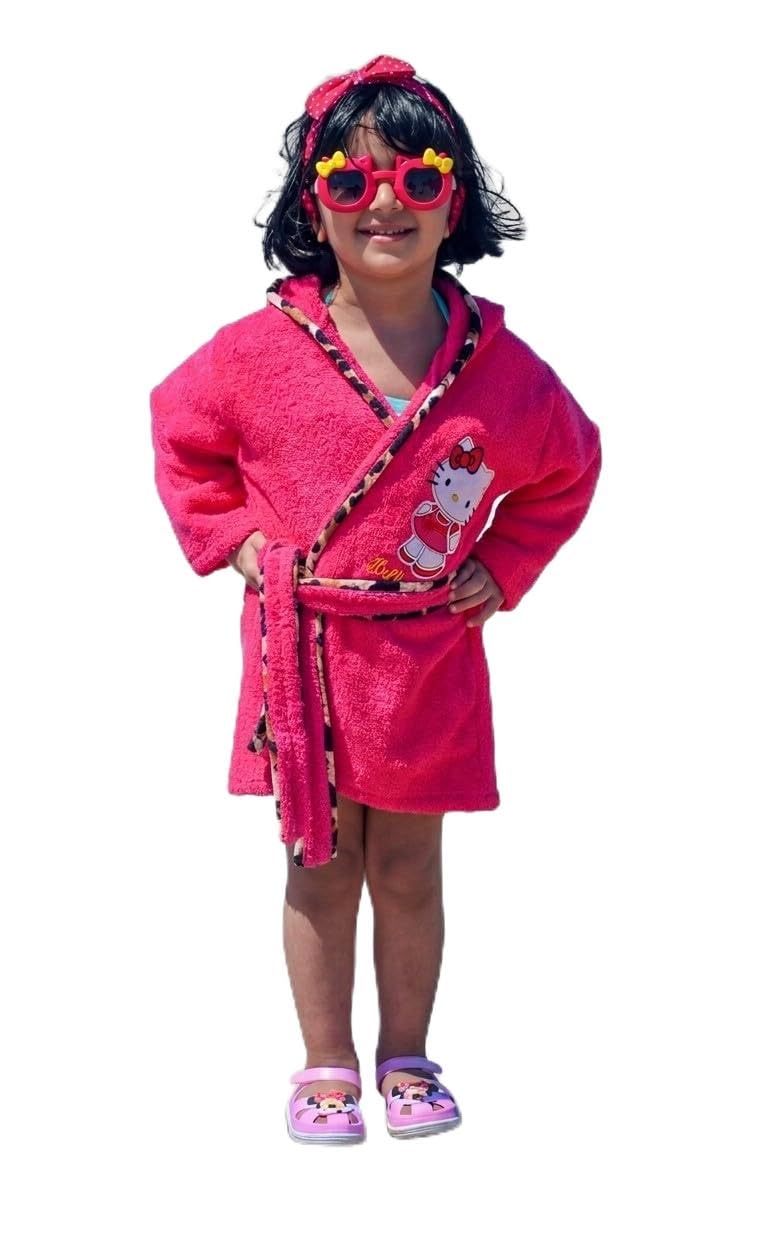 Umbrella Hooded Baby Bathrobe 100% Egyptian Cotton International Embroidery Graphic