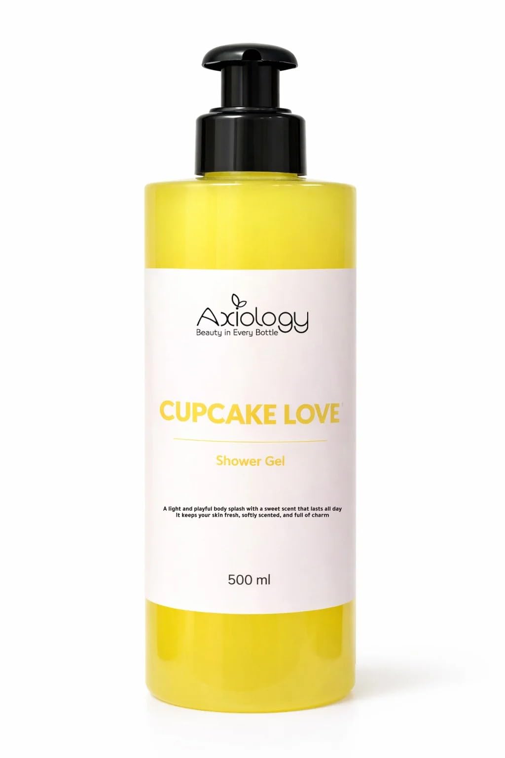 Axiology Cupcake Love Shower Gel, Light Sweet Scent, Gentle Cleansing Body Wash, All Skin Types, 500ml