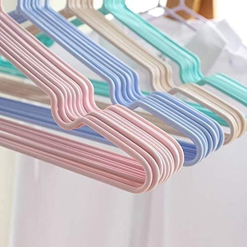 Metal Clothes Hangers, Non-slip, 40 cm x 20 cm, Pastel Colours, Pack of 10