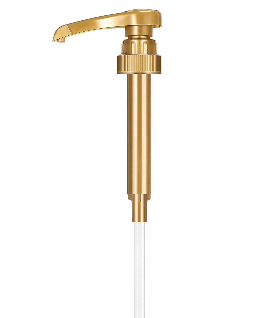 1-Pack Gold Coffee Syrup Pump Dispenser – Fits 750ml Syrup Bottles – Reusable Pump for Flavored Coffee, Tea, Beverages