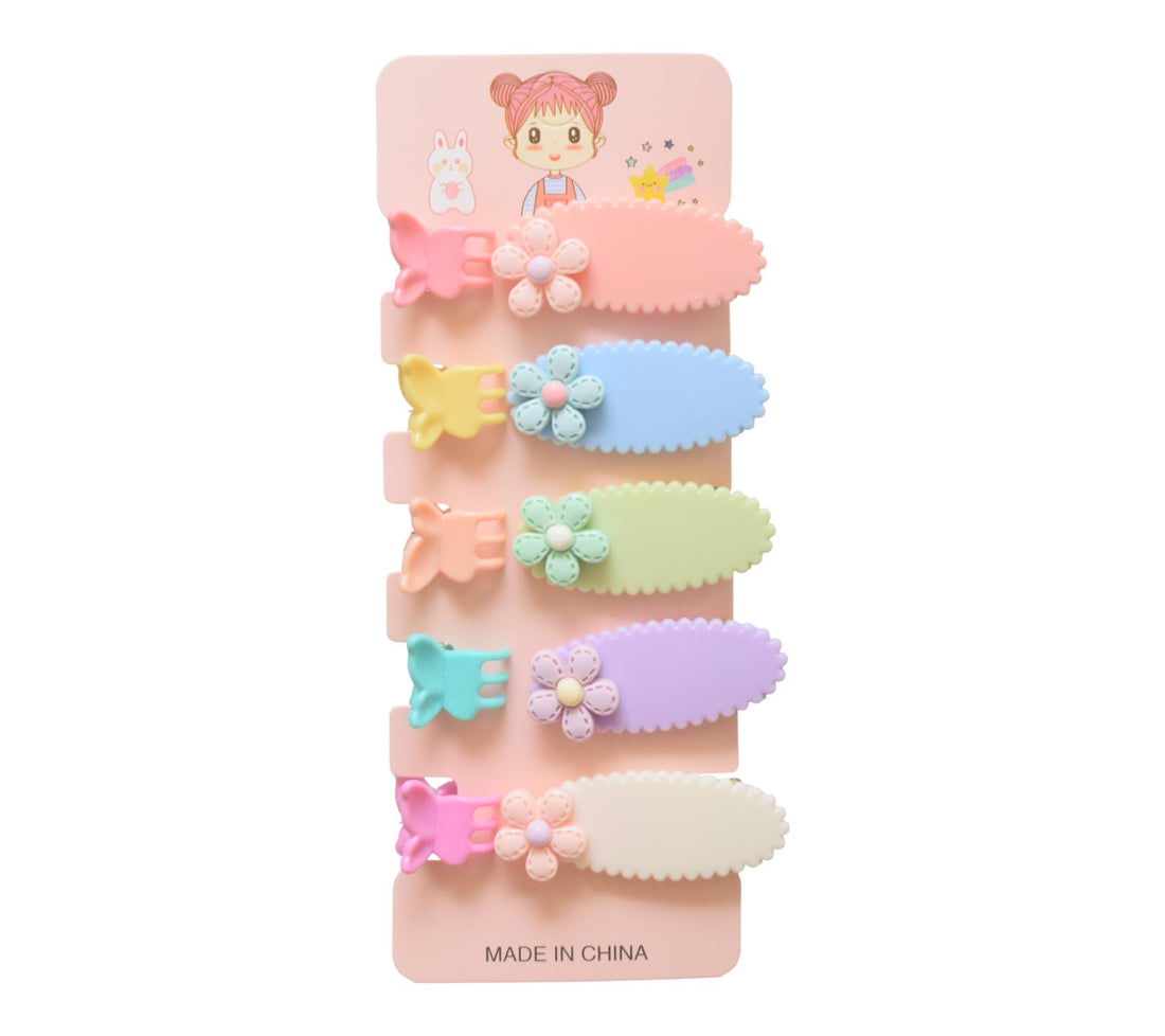 Daphne 5-Piece Hair Clip Set For Girls - Mlitu Color