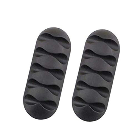 Fixing Clips Protector Clip Earphone cable Winder Organizer Charger cable Holder Fixing Clips (black colour)
